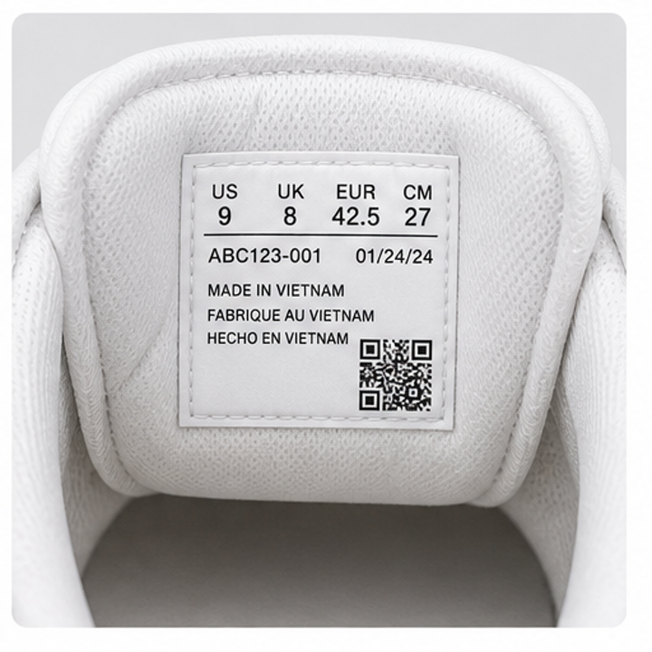Size tag reference photo